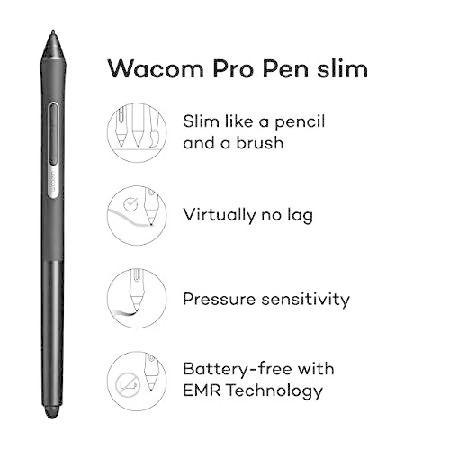 ワコム Wacom Pro Pen slim (Pro Pen 2シリーズ) ブラック KP301E00DZ｜yukinko-03｜02