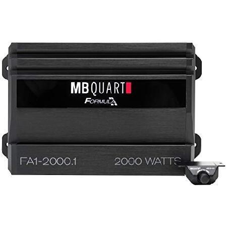 MB Quart FA1-2000.1 Mono Channel Car Audio Amplifier (Black) - Class SQ Amp, 2000-Watt, 1 Ohm Stable, Variable Electronic Crossover, LED System Protec｜yukinko-03｜02
