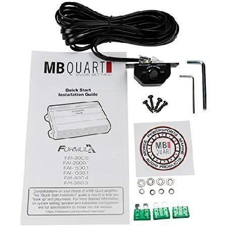 MB Quart FA1-2000.1 Mono Channel Car Audio Amplifier (Black) - Class SQ Amp, 2000-Watt, 1 Ohm Stable, Variable Electronic Crossover, LED System Protec｜yukinko-03｜06