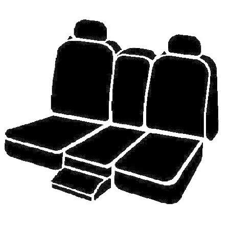 Fia SL69-40 GRAY Custom Fit Front Seat Cover Split Seat 40/20/40 - Leatherette (Black w/Gray Center Panel)｜yukinko-03｜02