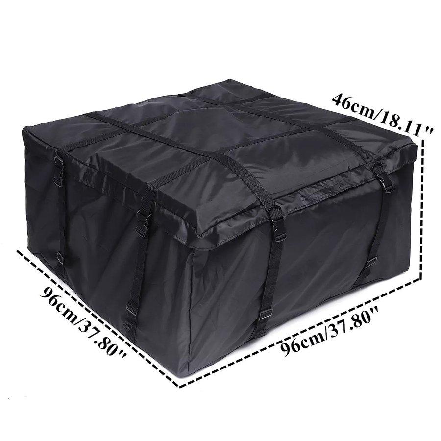 ルーフラック150x45x45cm カーゴバッグ 防水トラベルバッグ ブラック suv用 auto2022092422385365