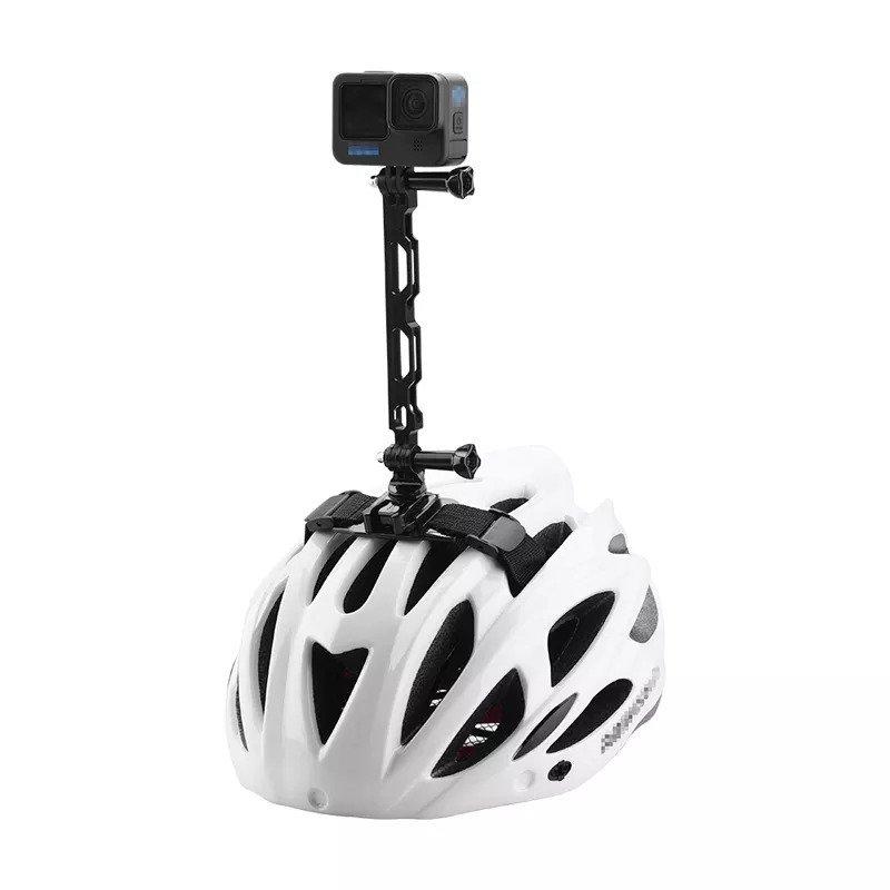 新しい到着自転車ヘルメットヘッドストラップ 取付金具クリップ1 4用10 osmoアクションInsta360 rスポーツカメラ レンズアクセサリー 