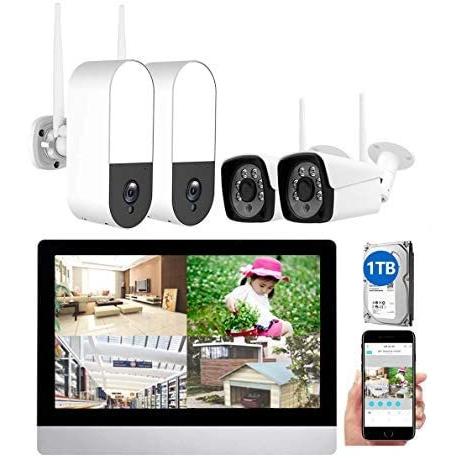メール便なら送料無料 2400ルーメン人感センサーライト 音声録画 防犯カメラ 屋外 ワイヤレス 4台セット300万画素 10インチモニター 一体型 Kancb0gsk33s Yukinko 通販 Yahoo ショッピング 55 以上節約 Lisgis Net