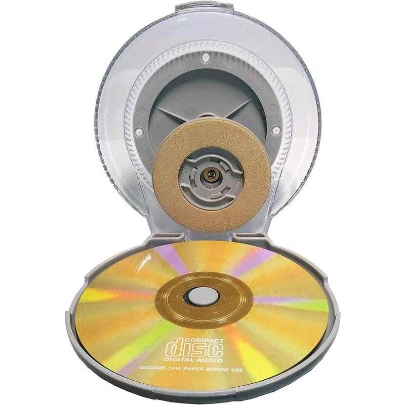 RIJAPAN 手動式ディスクリペアキット CD/DVDディスクのキズを磨いて修復 ディスクの汚れ落とし・ディスク研磨 DRK11M