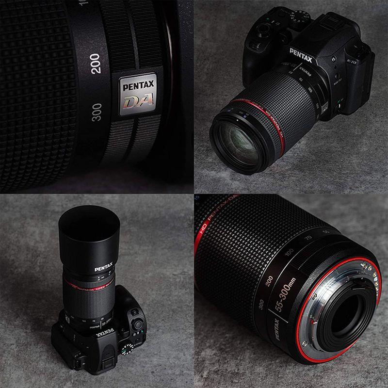 大人気 HD PENTAX-DA 55-300mmF4-5.8ED WR 望遠ズームレンズ APS-Cサイズ用高い描写性能高性能 HDコーティング防 【ZYX5817962426】(21240円)
