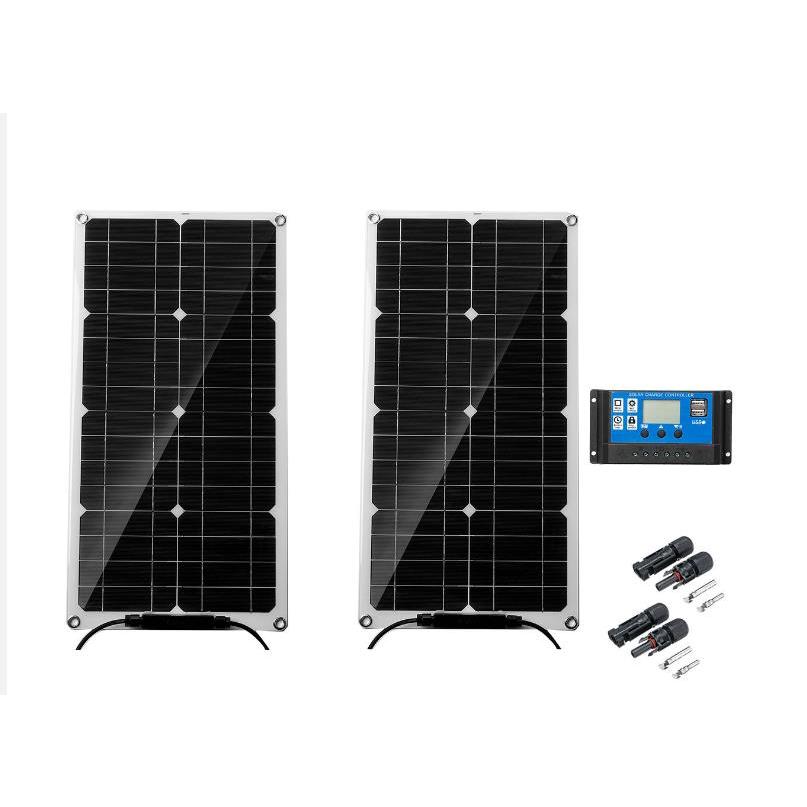 フレキシブル ソーラーパネル 防水 600w 300w 12v バッテリー Usb充電器 電話 Rv 車 Rv Mp3
