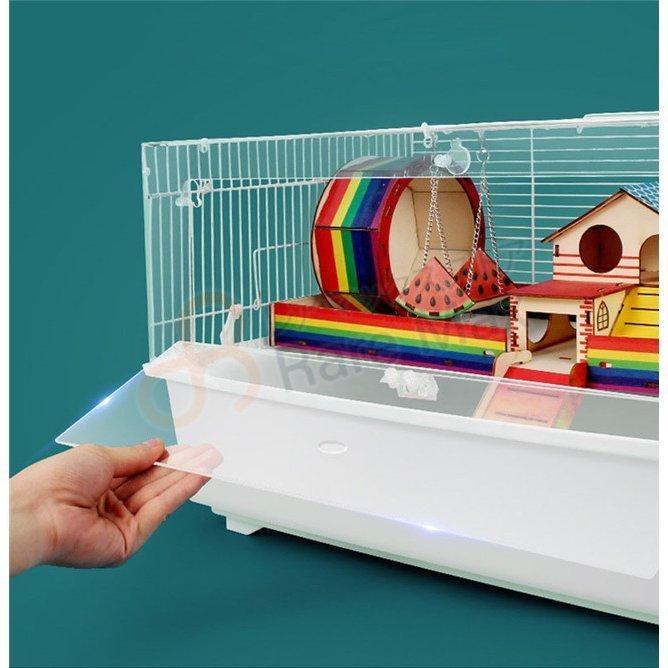 ハムスター ケージ 家 大型 小動物ケージ おしゃれ 広い ハムスターケージ お掃除しやすい 通気穴いっぱい 飼育 かわいい 幅広い セット付き Cha 197 Yukinselection 通販 Yahoo ショッピング