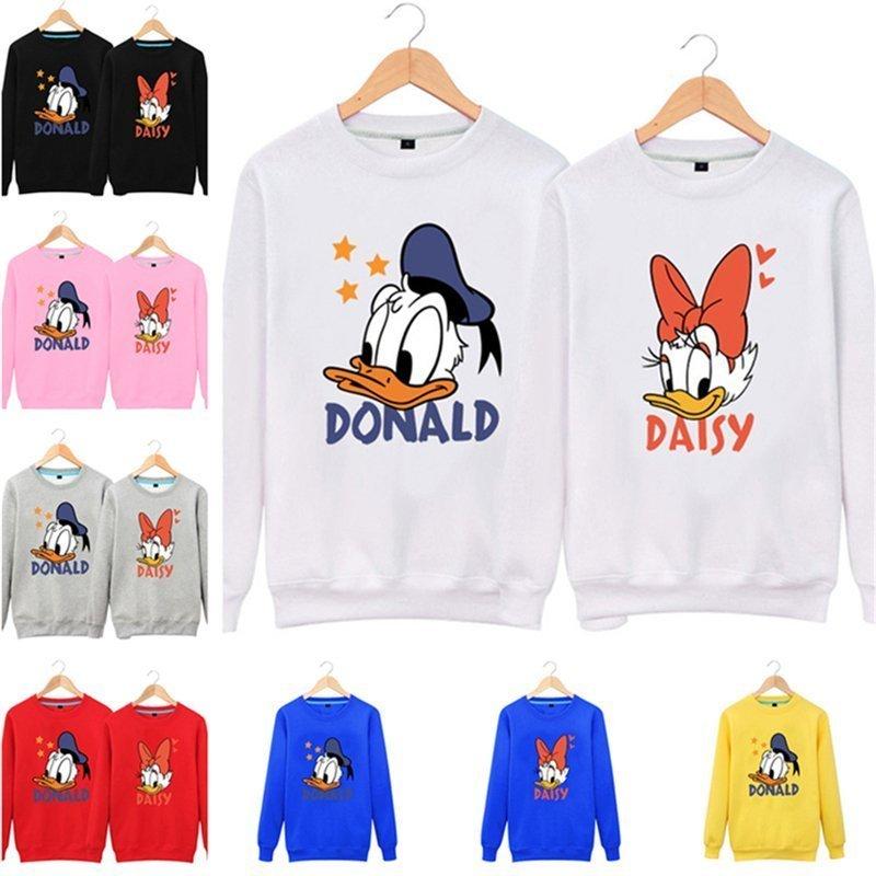 ディズニー Donaldドナルド Daisyデイジー メンズ レディース お揃いカップルペアルックウェア プルオーバー プリント トレーナー 長袖 男女兼用 Cha 245 Yukinselection 通販 Yahoo ショッピング