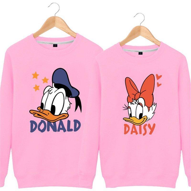 ディズニー Donaldドナルド Daisyデイジー メンズ レディース お揃いカップルペアルックウェア プルオーバー プリント トレーナー 長袖 男女兼用 Cha 245 Yukinselection 通販 Yahoo ショッピング