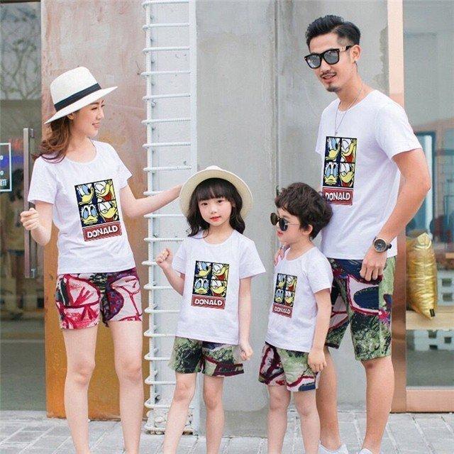 ディズニー Donaldドナルド 半袖tシャツ トップス カットソー カップル 親子服お揃い メンズ レディース キッズ グッズ Cha 2 Yukinselection 通販 Yahoo ショッピング