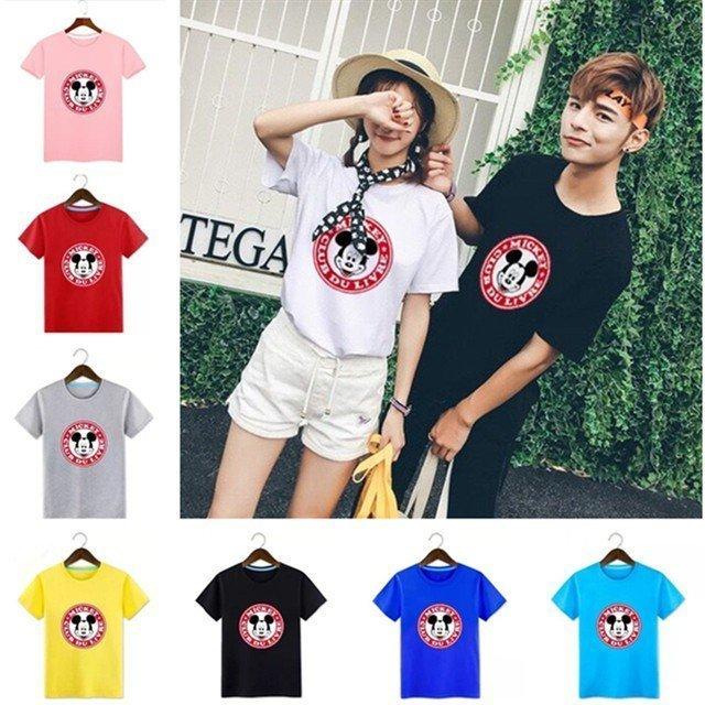 ディズニー ミッキー 半袖シャツ ペアｔシャツ トップス カットソー メンズ レディース お揃い ご夫婦 友達 カップル ペアルック 男女兼用 Cha 322 Yukinselection 通販 Yahoo ショッピング
