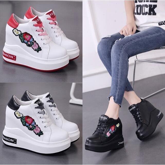 レディーススニーカー スボッツシューズ 厚底ヒール インヒールスニーカー お洒落 歩きやすいスニーカー 美脚 靴 Skt 053 Cha 377 Yukinselection 通販 Yahoo ショッピング