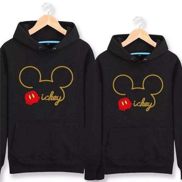 7color ディズニー ミッキー メンズレディース お揃いカップルペアルックプルオーバー プリントパーカー トップス 長袖 フード付き男女兼用 Cha 406 Yukinselection 通販 Yahoo ショッピング