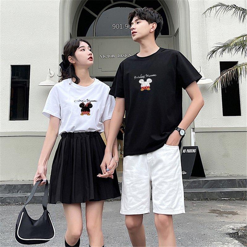 ディズニー ミッキー 半袖シャツ ペアｔシャツ トップス カットソー メンズ レディース お揃い ご夫婦 友達 カップル ペアルック 男女兼用 Dsn15 158 Yukinselection 通販 Yahoo ショッピング