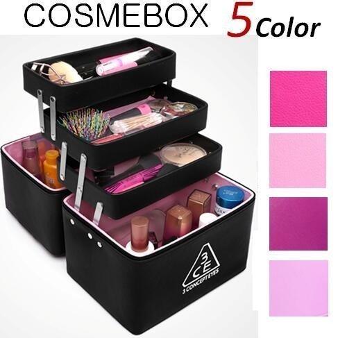 5color 3ce 3ceメイクボックス コスメボックス 鏡付き 持ち運び可 ネイル プロ 美容 大容量 アクセサリー 収納 化粧品 ジュエリーボックス Dsn15 632 Yukinselection 通販 Yahoo ショッピング