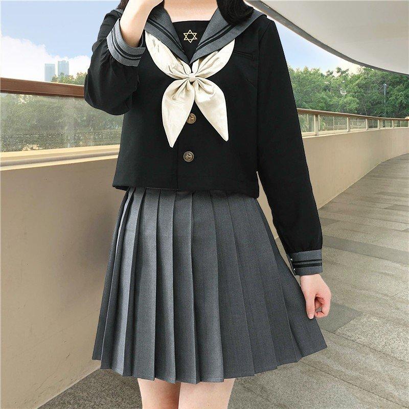 大きいサイズ JK制服 セーラー服 コスプレ衣装 仮装 コスチューム 学院風 学生服 半袖 長袖 プリーツスカート ギャル服 入学式 卒業式 文化祭  春夏秋 【メール便送料無料対応可】