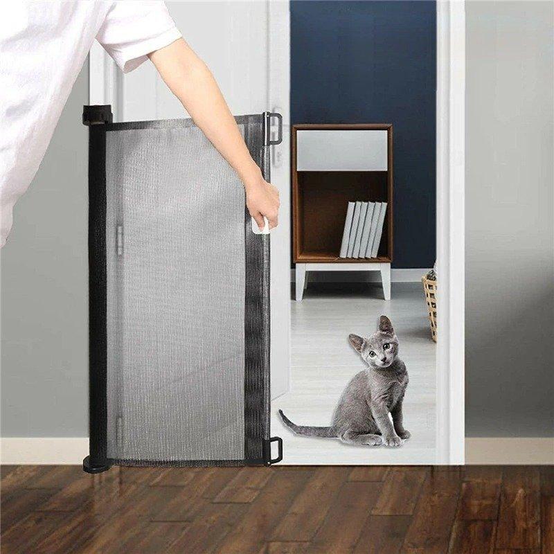 ベビーゲート ロール ペットフェンス 犬 猫用ペットフェンス 赤ちゃん用セフティーゲート 階段上対応 侵入防止 隔離ネット 多用途 屋内安全ゲート 巻き取り式|yukinselection|04