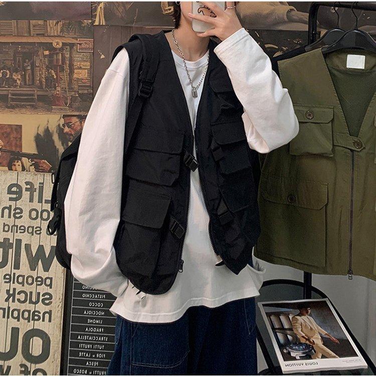 韓国 ファッション メンズ フィッシュングベスト おしゃれ ベスト ハンティッシュベスト 韓流アイドル夏 フェス ミリタリーベスト アウトドア 最高級 釣り