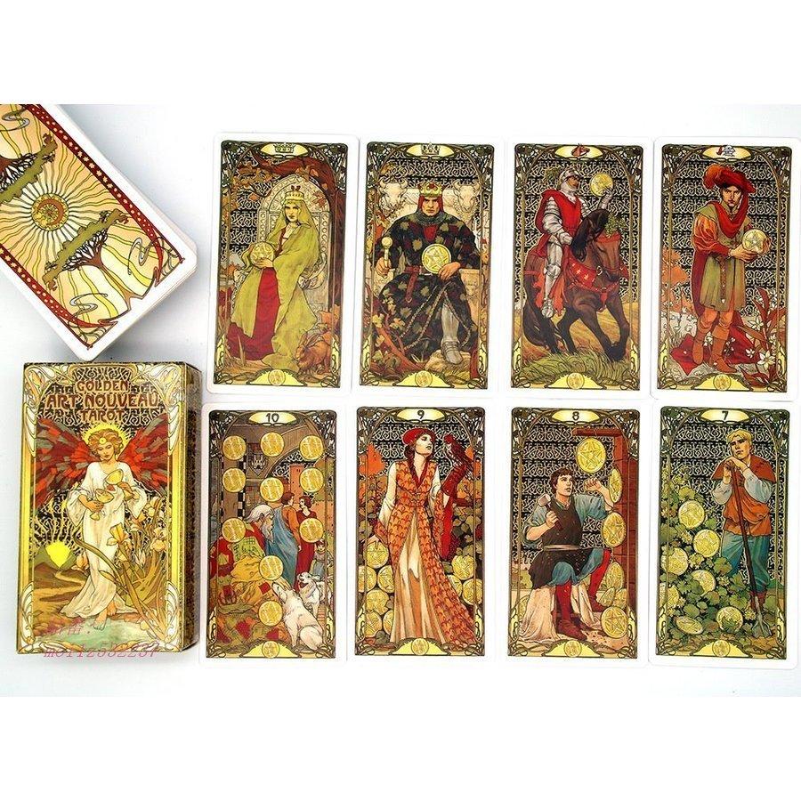タロットカード Golden Art Nouveau Tarot おしゃれ 英文トリセツ Art 占い Nouveau Golden 読み取りやすい絵柄 Tarot 78枚 タロットカード Sdd 407 Yukinselection 通販 Yahoo ショッピング