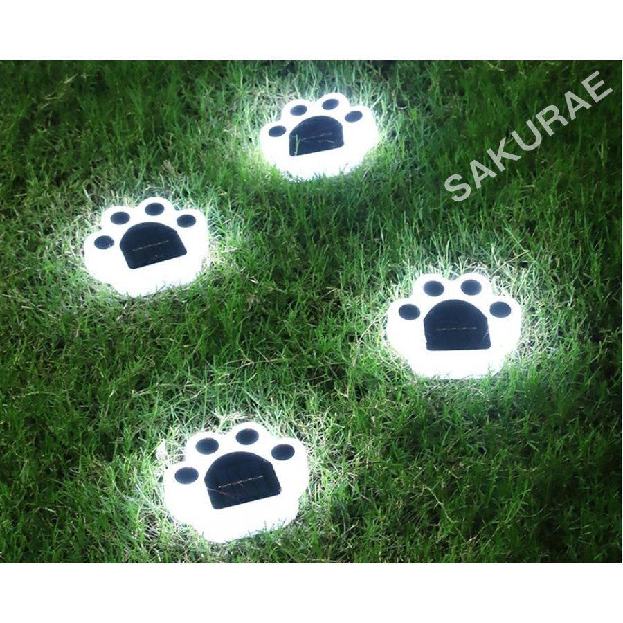 超可爱 ソーラーライト かわいい クマの肉球 屋外 2点セット おしゃれ 防水 置き型 埋め込み ガーデン 自動点灯消灯 Led 明るい 庭 公園 防犯 ライトアップ Whitesforracialequity Org