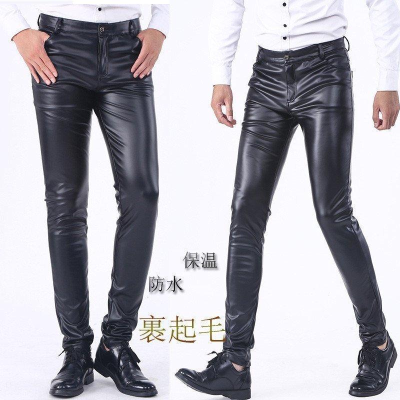 新しいスタイル レザーパンツ メンズ 男性用 フェイクレザー ロングパンツ 裏起毛 ライダース カジュアル おしゃれ 黒 通勤 バイク 大きいサイズ