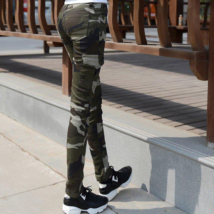 ミリタリーパンツ カーゴパンツ レディース 迷彩柄 カーゴ パンツ カモフラ柄 スキニーパンツ スキニー ロングパンツ カモフラージュ Xing 014 Yukinselection 通販 Yahoo ショッピング
