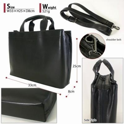 ビジネスバッグ メンズ 革 ブリーフケース ブランド 本革 2Way 斜