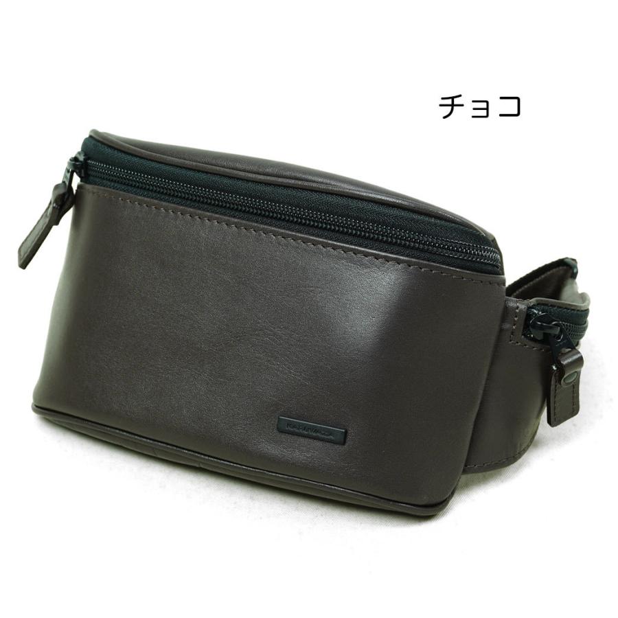 ウエストバッグ メンズ KARUWAZA カルワザ wing2 本革 ウェストバッグ 