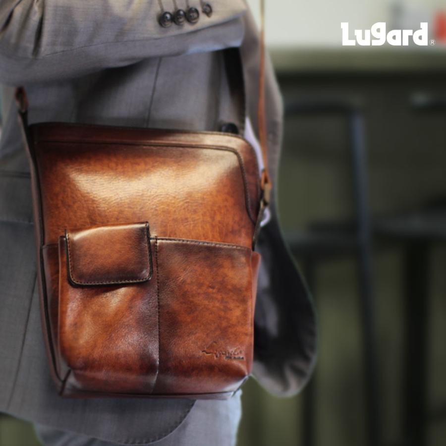 【LUGARD】国内発送 ショルダーバッグ G3 レザー ポケット付き ショルダーバッグ メンズ 革 ブランド 日本製 Lugard ラガード