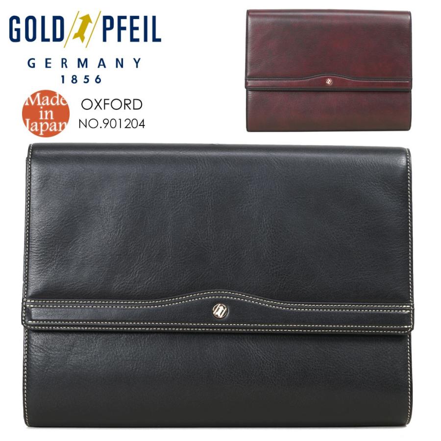 ◾️GOLD PFEIL◾️ゴールドファイル セカンドバッグ クラッチバッグ　黒 セカンドバッグ クラッチバッグ ビジネスバッグ メンズ GOLD