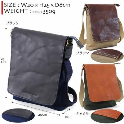 Acoustic ショルダーバッグ メンズ 軽量 ブランド 日本製