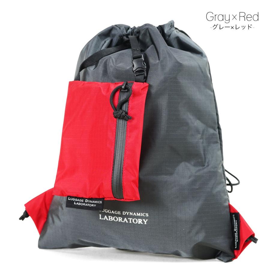 パーリーゲイツ　ナップサック　リュックサック　赤 ナップサック リュック メンズ 軽量 LUGGAGE DYNAMICS LABORATORY
