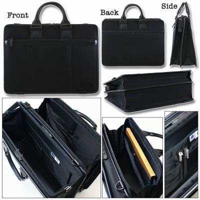 ダレスバッグ メンズ 日本製 A4 ビジネスバッグ ブランド KANZAN カンザン ナンゴウ ナイロン 2Way 斜めがけ 2ルーム 三方開き 豊岡 40代 50代の画像