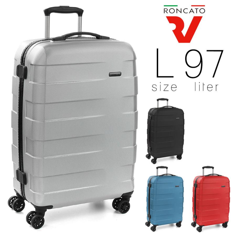 超安い ファスナータイプ ハード ポリカーボネート 97l 大型 出張 旅行 Rv 18 ロンカート Roncato メンズ キャリーケース Lサイズ キャリーバッグ スーツケース イタリア製 5801 ブランド バッグ メンズ 軽量 4輪 Tsaロック 縦型 Va Xyz 5801 Haya