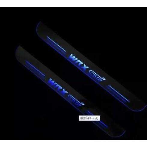 『Vampire WRX STI スカッフプレート LED 流れるLED VAB VAG GVB GVF GRB GRF GDB発売 フロント用 リア用 blue yellow red white pink green4枚セ