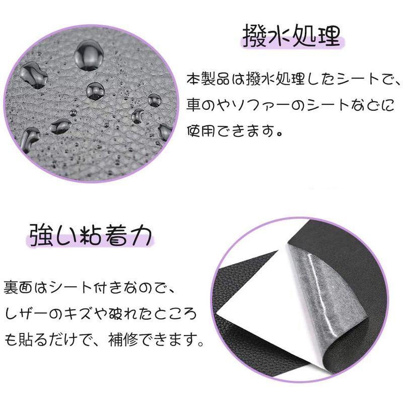 Yffsfdc 合皮補修シート5色5枚セット 10cm 補修テープ 貼るレザー シールタイプ レザーシール 貼る魔法の 選ぶなら