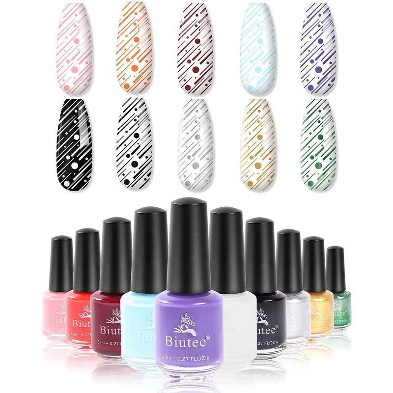 予約受付中 ネイルアート Biutee ネイルプレート スタンプ ネイルプレート ネイルポリッシュ 10色 ネイルイメージプレートセット 10枚セット 2スタンプ 2 Www Threeriversofs Com