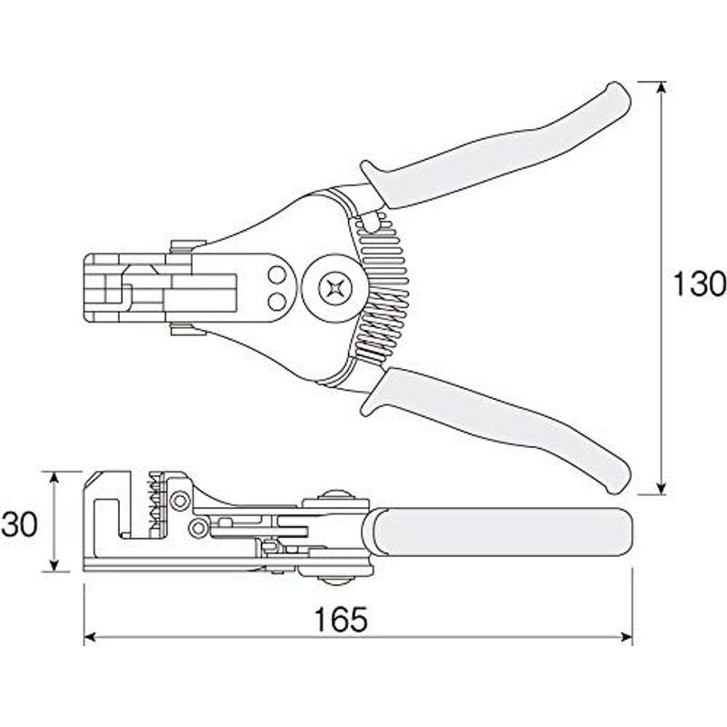 ホーザン(HOZAN) ワイヤーストリッパ- 第一種電気工事士試験対応 より線用 0.9/1.25/2/3.5/5.5mm2 P-90-C｜yukiti-store｜03