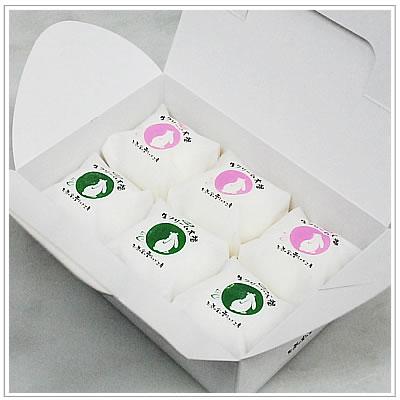 生クリーム大福：うさぎのしっぽ抹茶・いちごミックス（3個ずつ計6個入） |  | 03