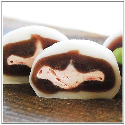 【秋限定お試しセット】生クリーム大福：うさぎのしっぽ　抹茶・いちご・栗・ショコラミックス（2個ずつ計8個入） |  | 02