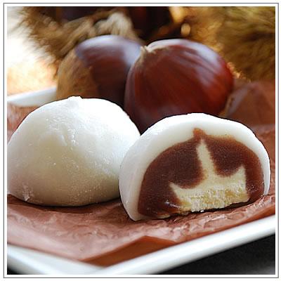 【秋限定お試しセット】生クリーム大福：うさぎのしっぽ　抹茶・いちご・栗・ショコラミックス（2個ずつ計8個入） |  | 03