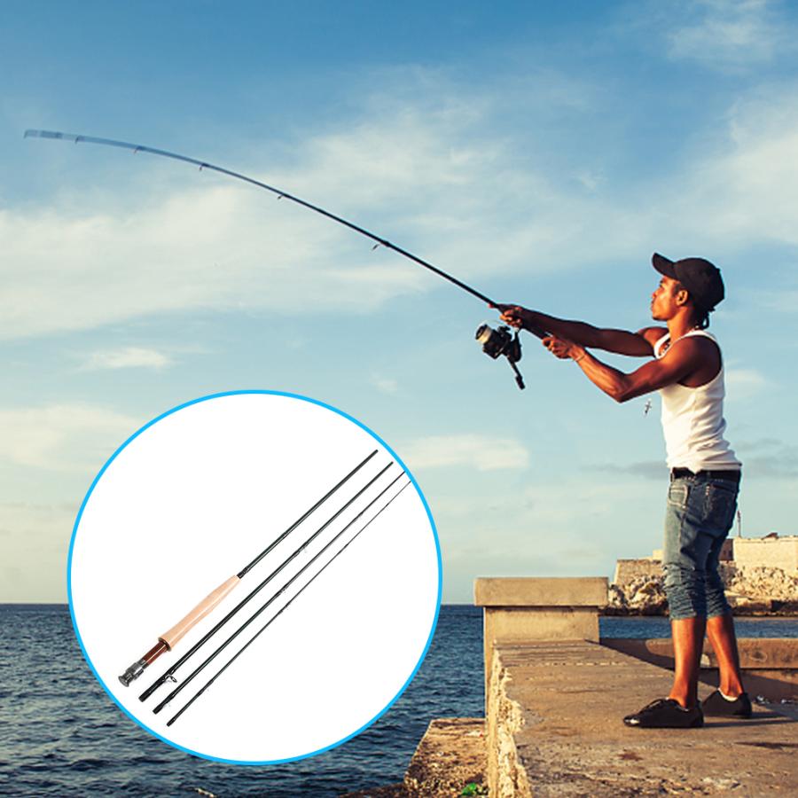 最大60 Offクーポン フライロッド フライフィッシングロッド 炭素繊維釣り竿 4セクション 取り外し可能 2 74m 4本 送料無料 Materialworldblog Com