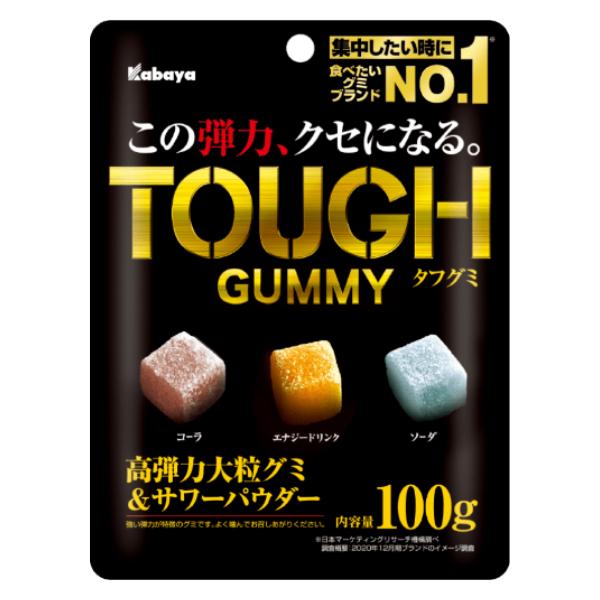 Kabaya カバヤ タフグミ 100g×6入 (ハードグミ かたい グミ お菓子