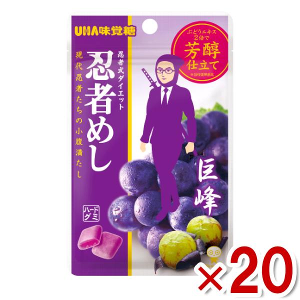 お菓子詰め合わせ うまい棒 パイの実 チョコパイ 忍者めし UHA味覚糖 味覚糖 20g 忍者めし 巨峰味 (10×2)20入 (最短当日出荷