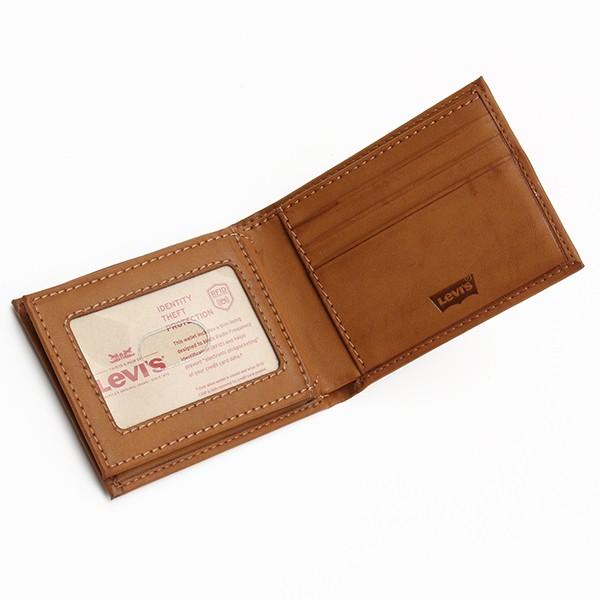 Levi's メンズ財布 人気ブランド リーバイス 2つ折り 牛革財布
