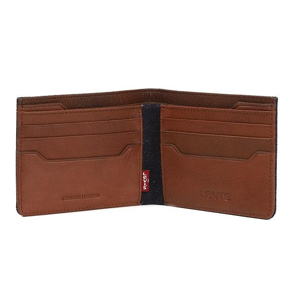 ☆*）様 Levi's ヴィンテージ　デニム 二つ折り財布　箱付き Levi's（リーバイス） メンズ財布 Levi's 2つ折り ブルー デニム× 牛革