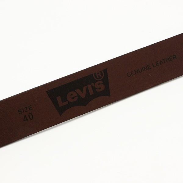 Levi's（リーバイス） メンズベルトバックル ロゴ 本革ベルト 38mm