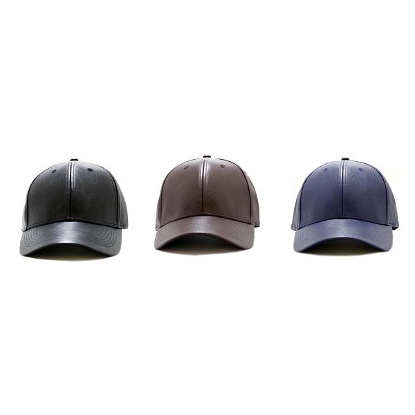 newhattan 帽子 ベースボールキャップ フェイクレザー PUレザー newhattan 帽子 ベースボールキャップ フェイクレザー PUレザー