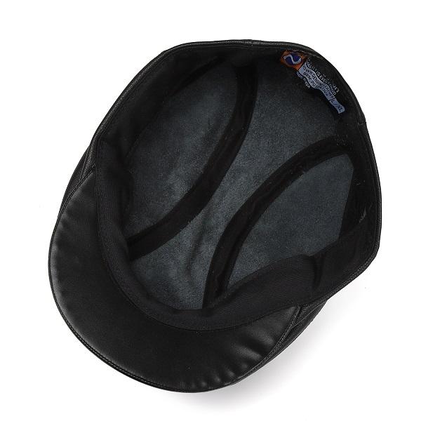 【21AW】マリアーノ MAGLIANO 牛革 ハンチング帽 M 黒 帽子 21AW】マリアーノ MAGLIANO 牛革 ハンチング帽 M 黒 帽子