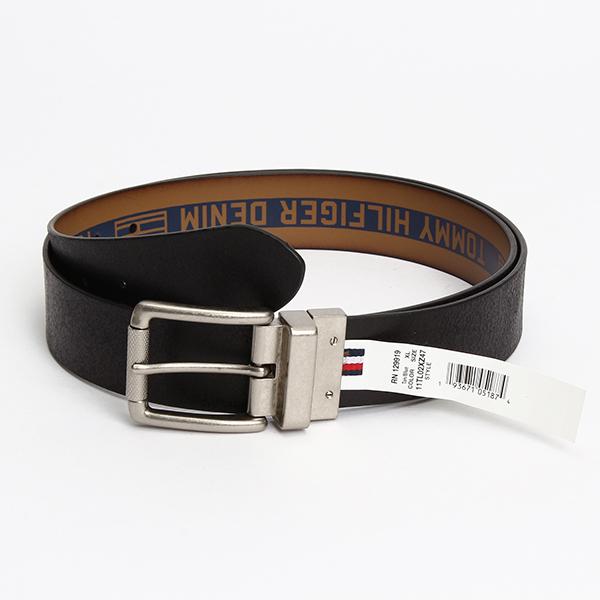 メンズベルト 人気ブランド トミーヒルフィガーTOMMY HILFIGER  38mm ロゴ連続プリント レザー リバーシブル USA直輸入 11TL01XZ47 送料無料 得トク2WEEKS｜yukyuno-tabibito｜08